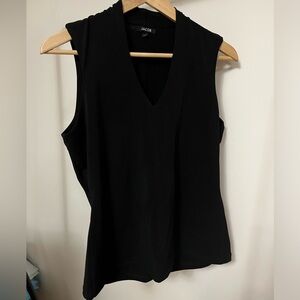 Jacob Black Sleeveless Blouse Ladies Large